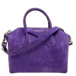 مملوكة مسبق ًا حقيبة ساتشل جيفنشي أنتيغونا سويدي بنفسجي صغيرة