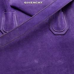 مملوكة مسبقًا حقيبة ساتشل جيفنشي أنتيغونا سويدي بنفسجي صغيرة