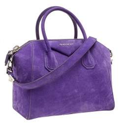 مملوكة مسبقًا حقيبة ساتشل جيفنشي أنتيغونا سويدي بنفسجي صغيرة