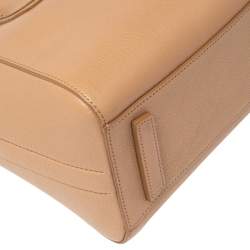 Pre Owned Givenchy Beige Leather Mini Antigona Satchel