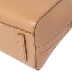 Pre Owned Givenchy Beige Leather Mini Antigona Satchel