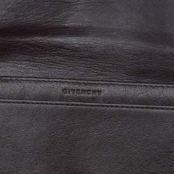Pre Owned Givenchy Brown Leather Flap Continental Wallet
