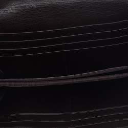 Pre Owned Givenchy Brown Leather Flap Continental Wallet