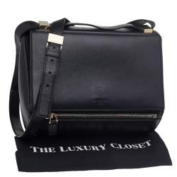 Pre Owned حقيبة كتف جيفنشي باندورا بوكس جلد أسود متوسطة