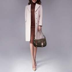 Givenchy Brown Canvas And Leather Baguette Bag