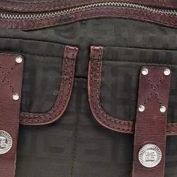 Givenchy Brown Canvas And Leather Baguette Bag