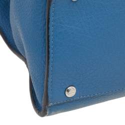 Pre Owned Givenchy Blue Leather Medium Obsedia Satchel