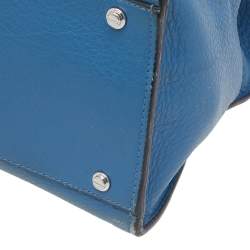 Pre Owned Givenchy Blue Leather Medium Obsedia Satchel