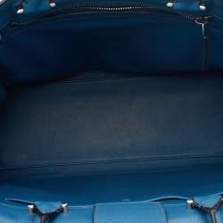 Pre Owned Givenchy Blue Leather Medium Obsedia Satchel