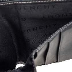مملوكة مسبقًا Givenchy Grey/Black Signature Canvas and Leather Compact Wallet