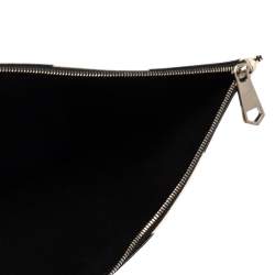 Pre Owned Givenchy White/Black Star Print Large Pouch