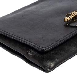 Pre Owned Givenchy Black Leather Obsedia Clutch