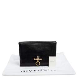 Pre Owned Givenchy Black Leather Obsedia Clutch