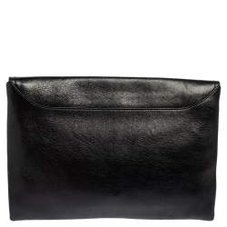 Pre Owned Givenchy Black Leather Obsedia Clutch