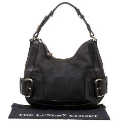 Givenchy Black Canvas And Leather Hobo