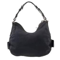 Givenchy Black Canvas And Leather Hobo