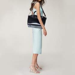 مملوكة مسبقًا حقيبة ساتشل جيفنشي انتيغونا متوسطة جلد غلودي سوداء