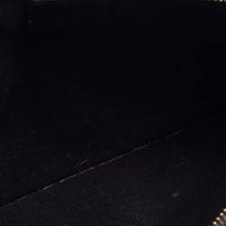 مملوكة مسبقًا Givenchy Black Printed Leather Flat Clutch