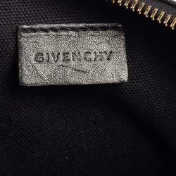 مملوكة مسبقًا Givenchy Black Printed Leather Flat Clutch