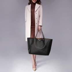 Pre Owned حقيبة يد توتس جيفنشي انتيغونا شوبينغ كانفاس أسود مقوى كبيرة