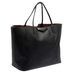 Pre Owned حقيبة يد توتس جيفنشي انتيغونا شوبينغ كانفاس أسود مقوى كبيرة