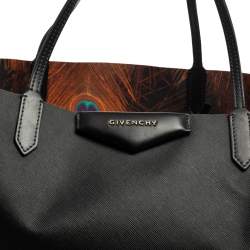 Pre Owned حقيبة يد توتس جيفنشي انتيغونا شوبينغ كانفاس أسود مقوى كبيرة