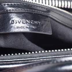 Pre Owned حقيبة ساتشل جيفنشي أنتيغونا جلد لامع أسود صغيرة