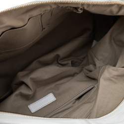 Givenchy White Leather East West Buckle Top Handle Bag