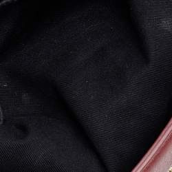 Pre Owned Givenchy Burgundy Monogram Canvas and Leather Hobo