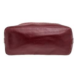 Pre Owned Givenchy Burgundy Monogram Canvas and Leather Hobo