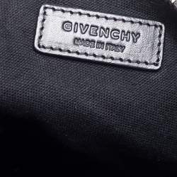 Pre Owned حقيبة صغيرة جيفنشي مثلثة كبيرة جلد أسود