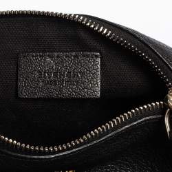 مملوكة مسبقًا Givenchy Black Leather Pandora Wristlet Pouch