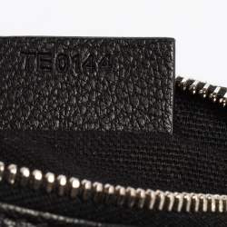 مملوكة مسبقًا Givenchy Black Leather Pandora Wristlet Pouch