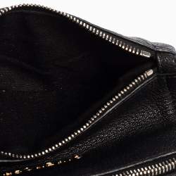 مملوكة مسبقًا Givenchy Black Leather Pandora Wristlet Pouch