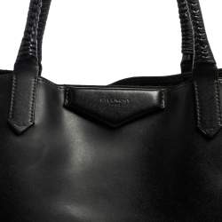 مملوكة مسبقًا حقيبة يد توتس جيفنشي انتيغونا شوبر جلد أسود