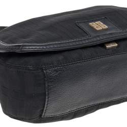 Pre Owned Givenchy Black Signature Nylon and Leather Hobo