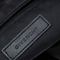 Pre Owned Givenchy Black Signature Nylon and Leather Hobo
