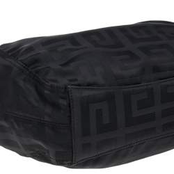 Pre Owned Givenchy Black Signature Nylon and Leather Hobo