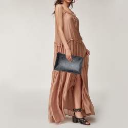 مملوكة مسبقًا Givenchy Multicolor Cross Print Leather Flat Pouch