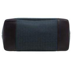 Pre Owned Givenchy Brown/Black Coated Canvas and Leather Shopper Tote