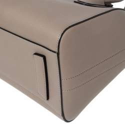Pre Owned Givenchy Dark Beige Leather Small Antigona Satchel