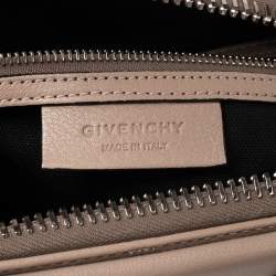 Pre Owned Givenchy Dark Beige Leather Small Antigona Satchel