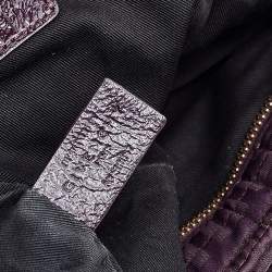 Givenchy Purple Signature Fabric And Patent Leather Tote