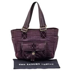Givenchy Purple Signature Fabric And Patent Leather Tote