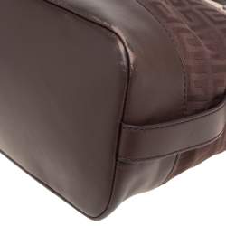 Pre Owned Givenchy Brown Monogram Canvas and Leather Satchel