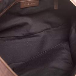 Pre Owned Givenchy Brown Monogram Canvas and Leather Satchel