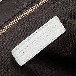 Givenchy White Leather Zip Satchel