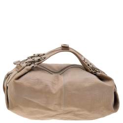 Givenchy Beige Leather Zip Hobo