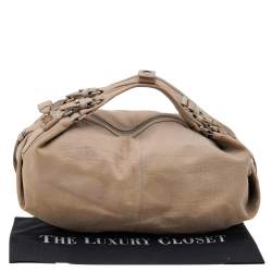 Givenchy Beige Leather Zip Hobo