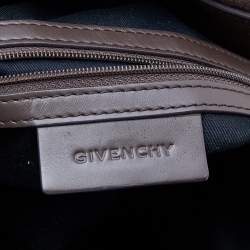 Pre Owned Givenchy Dark Brown Monogram Canvas And Leather Hobo